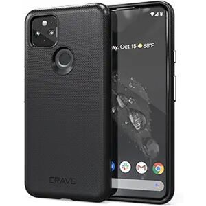 Crave Dual Guard for Pixel 5a Case Shockproof Protection Dual Layer Case Black